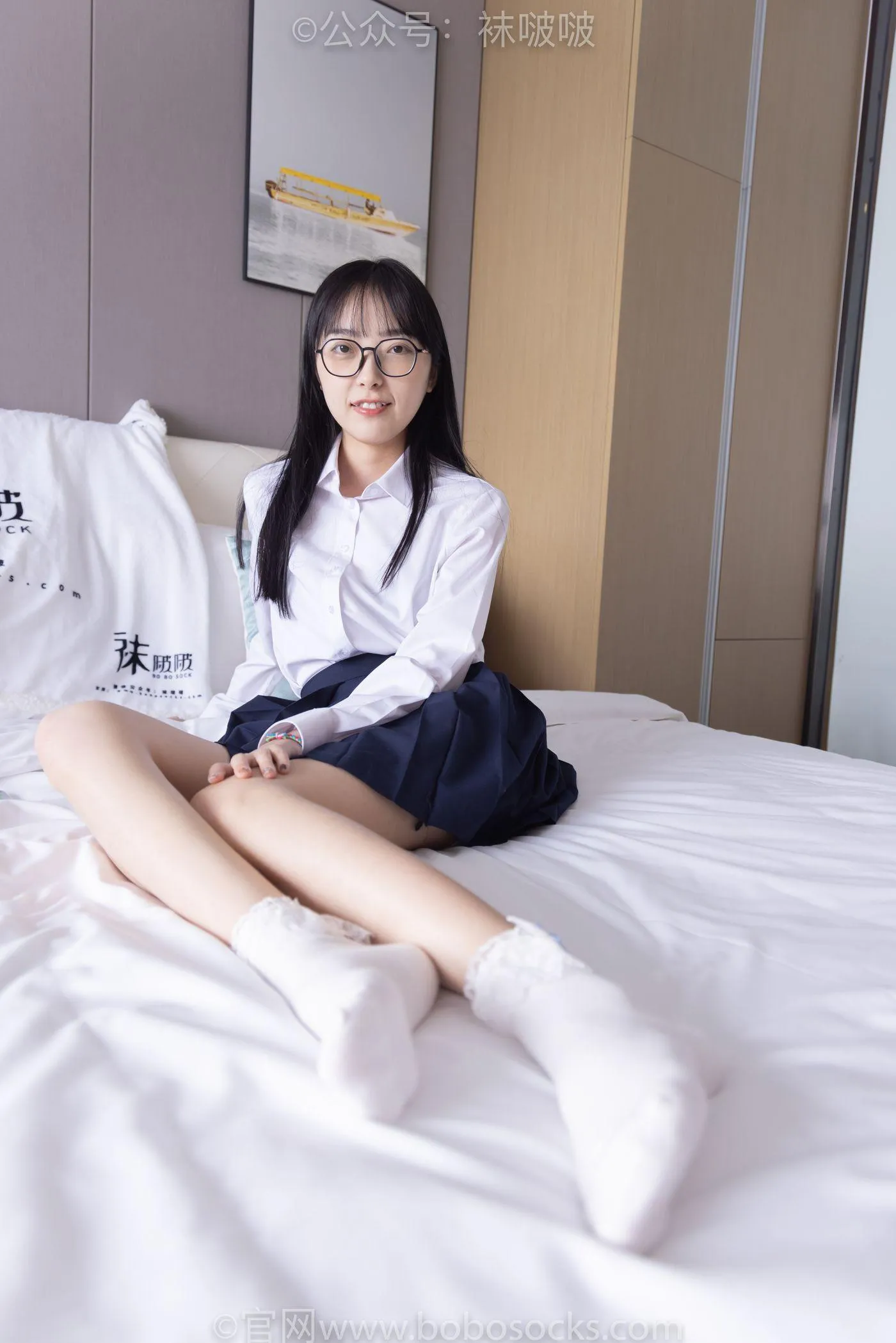 [BoBoSocks袜啵啵]NO.070 稚予-皮鞋、拖鞋、过膝袜、白棉袜 [148P]插图2